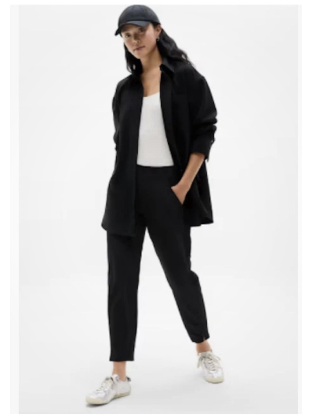 Athleta Brooklyn Ankle Pant 198671 Travel Pant Black Size 10